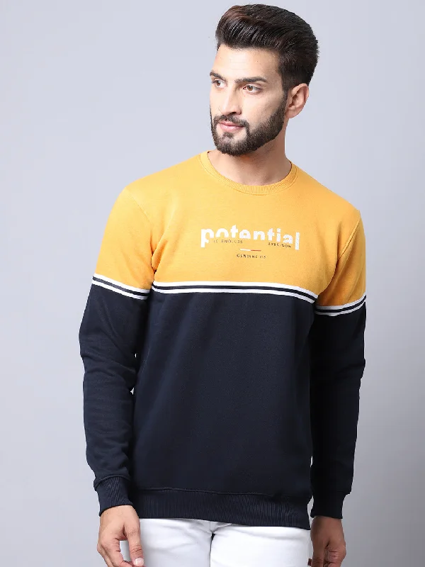 Men's Hoodies for StreetwearMustard Sweatshirt for Men's