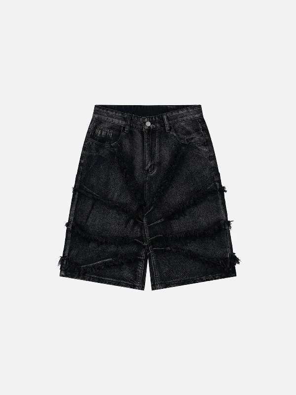 Aelfric Eden Fringe Patchwork Jorts