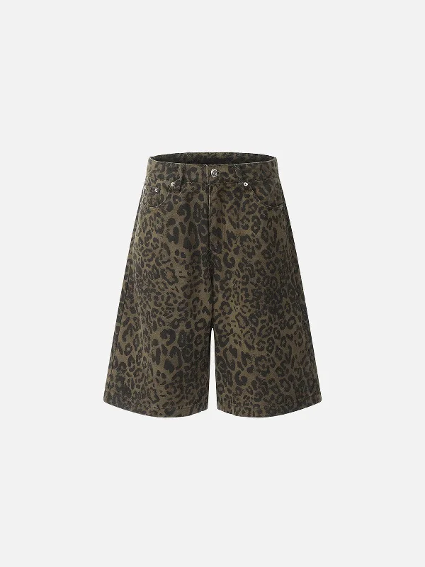 [Pre-Order] Aelfric Eden Leopard Print Jorts