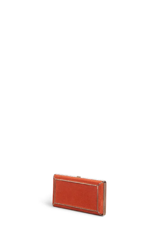 Callas Clutch in Orange Suede