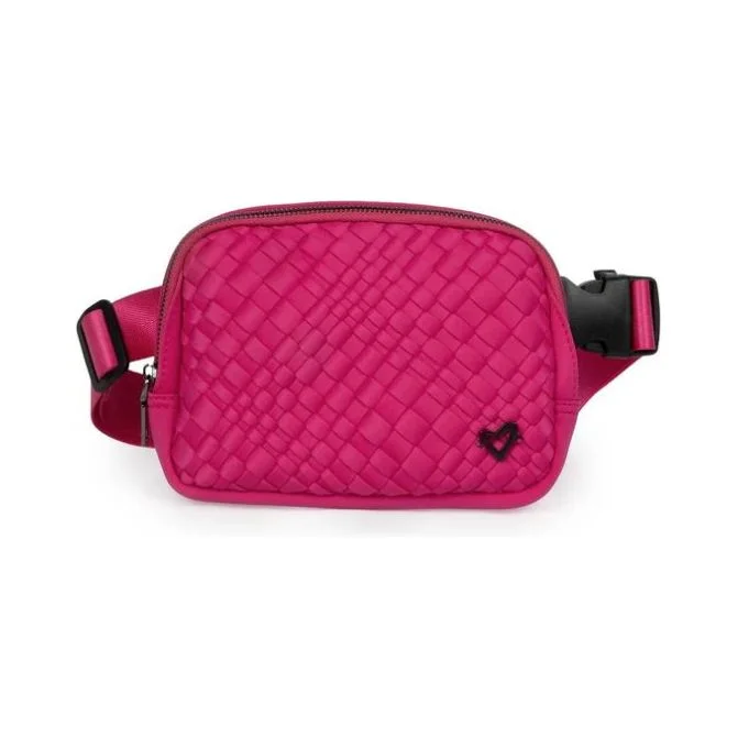 Vaughan Woven Belt/Crossbody Bag  - Magenta