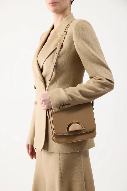 Stephanie Blazer in Camel Winter Silk