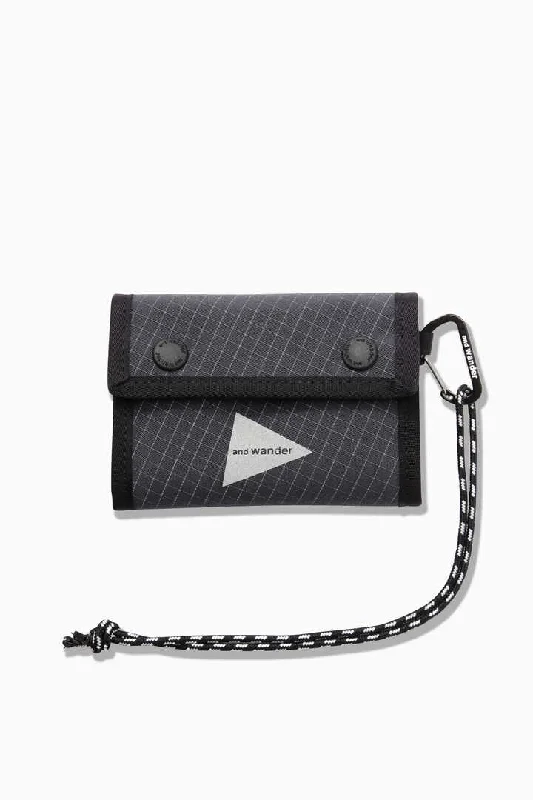 And Wander Reflective Rip Wallet - Charcoal