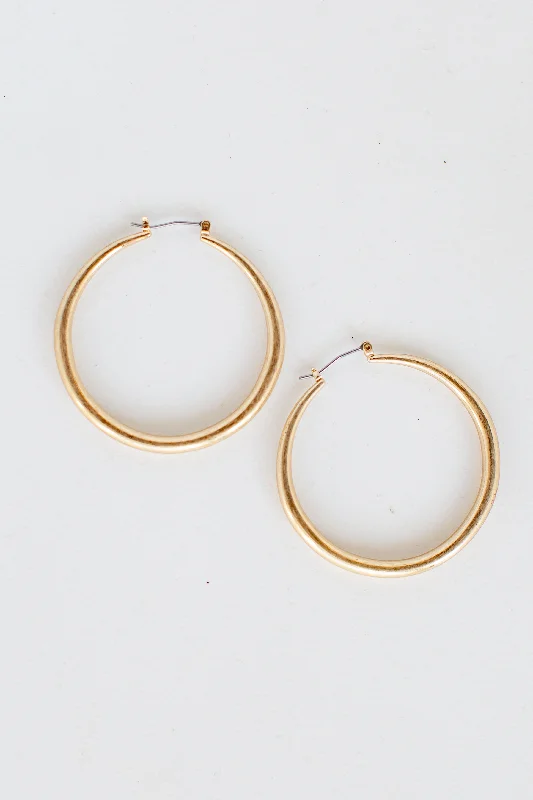 FINAL SALE - Dani Gold Hoop Earrings