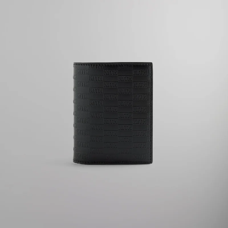 Kith Monogram Bi-Fold Wallet - Black