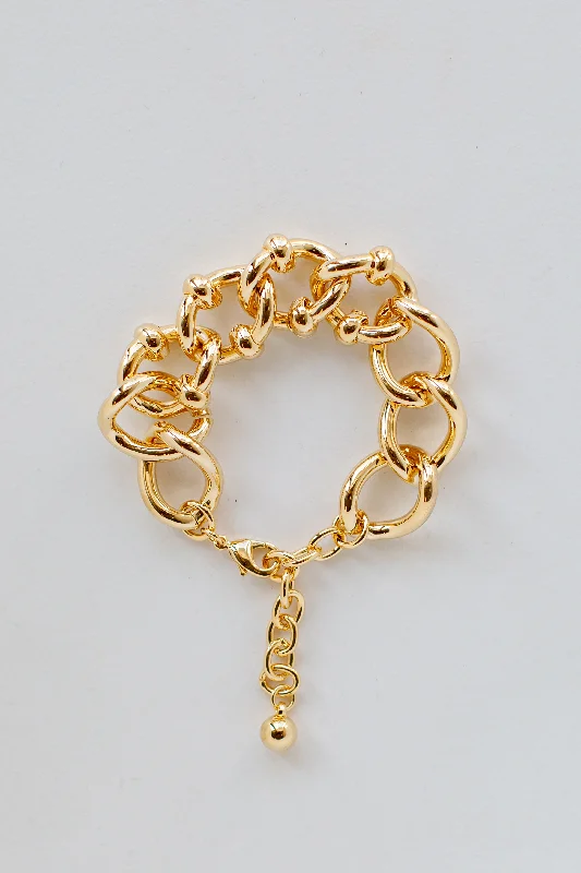 FINAL SALE - Rosie Gold Chainlink Bracelet