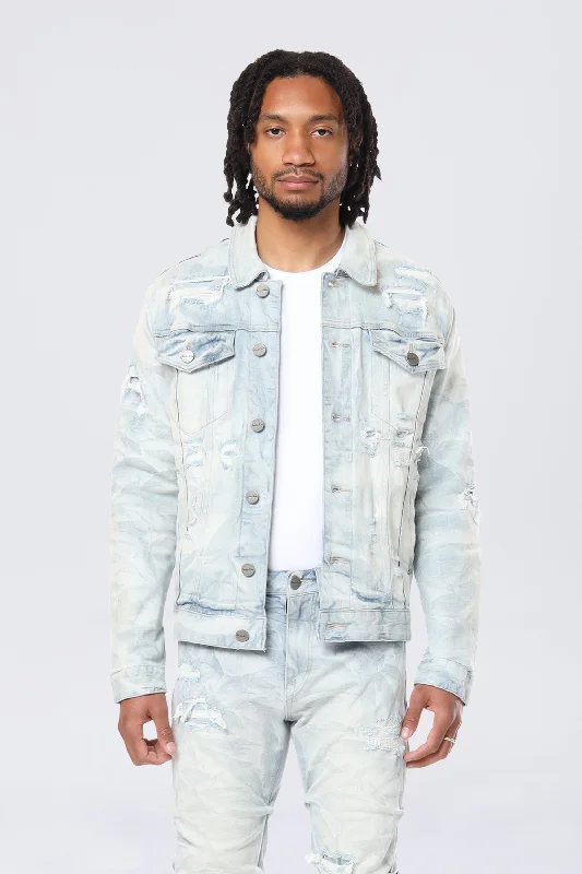 Lightning Wash Denim Jacket - Marshfield Blue