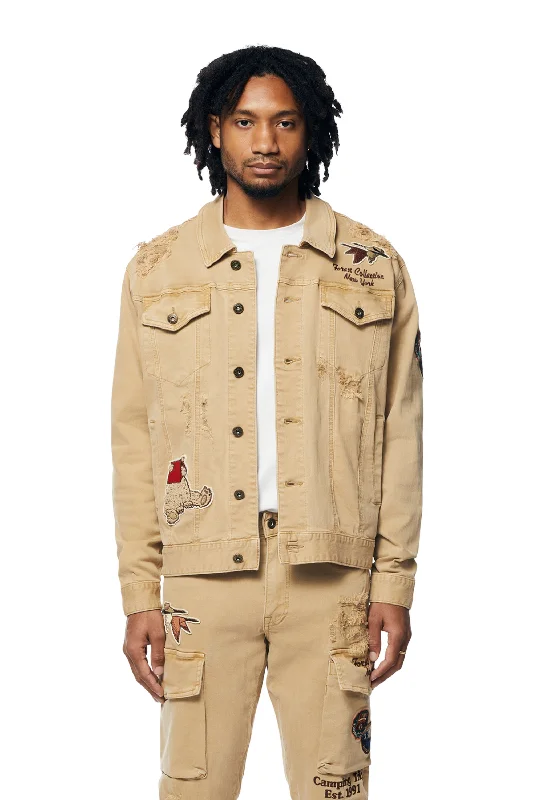 Outdoor Color Jean Jacket - Khaki