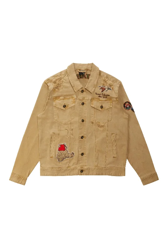 Outdoor Color Jean Jacket - Khaki