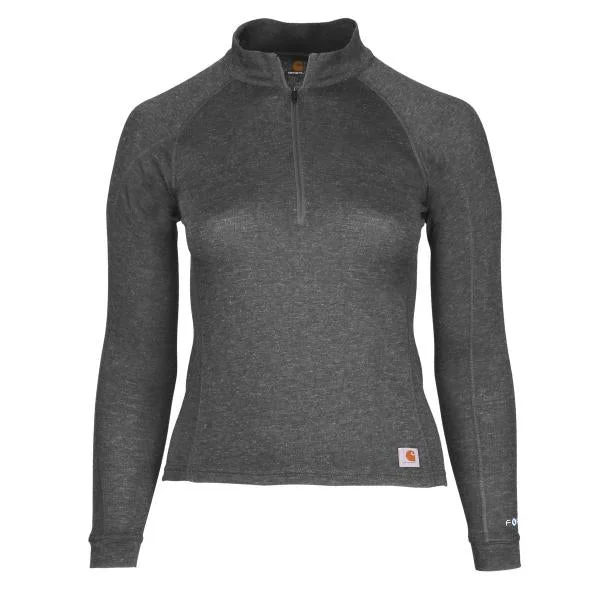 Women's Force Heavyweight Synthetic-Wool Blend Base Layer Quarter-Zip Top