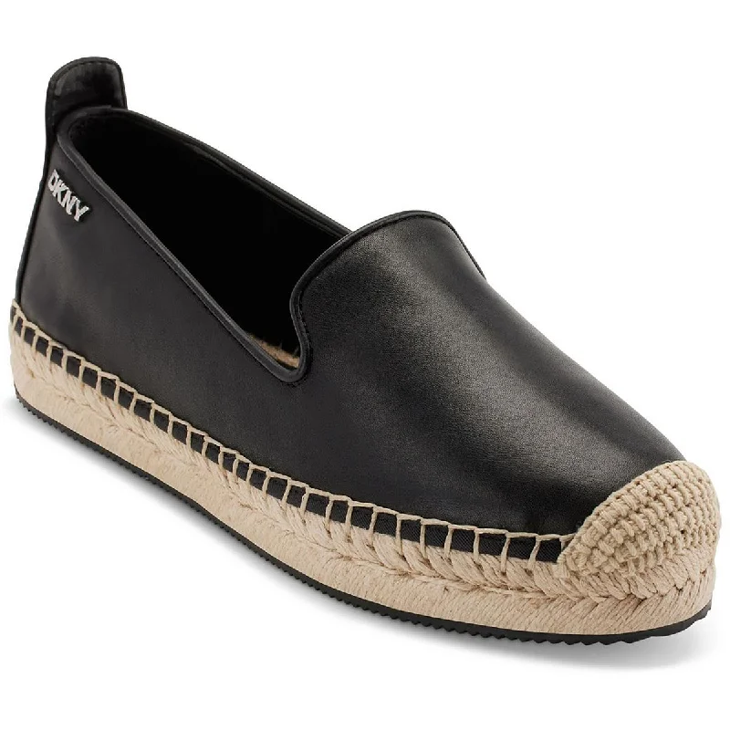 MALLANDRA Womens Leather Slip on Espadrilles