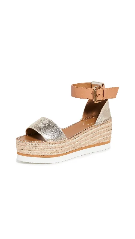 See by Chloe Women's Glyn Espadrilles, Light Gold