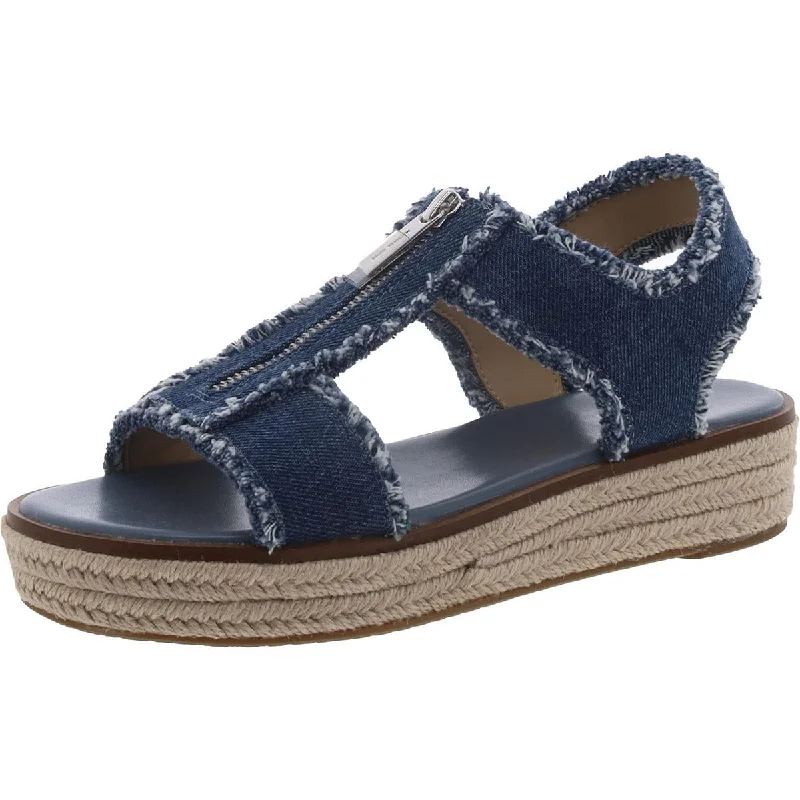 BERKLEY FRAYED Womens Denim Woven Espadrilles