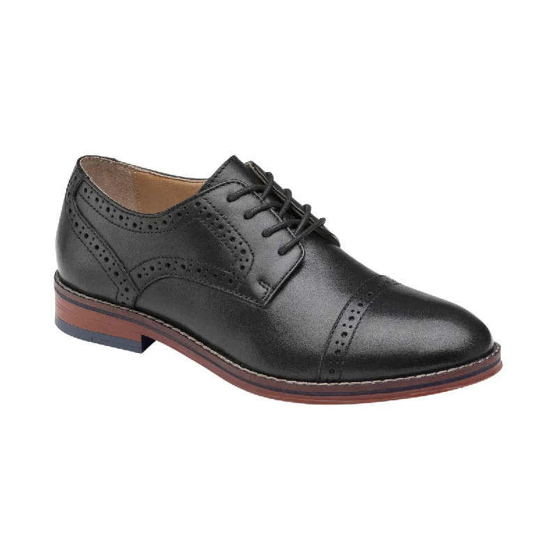 Johnston & Murphy Boy's (Grade School) Upton Conard Cap Toe Black