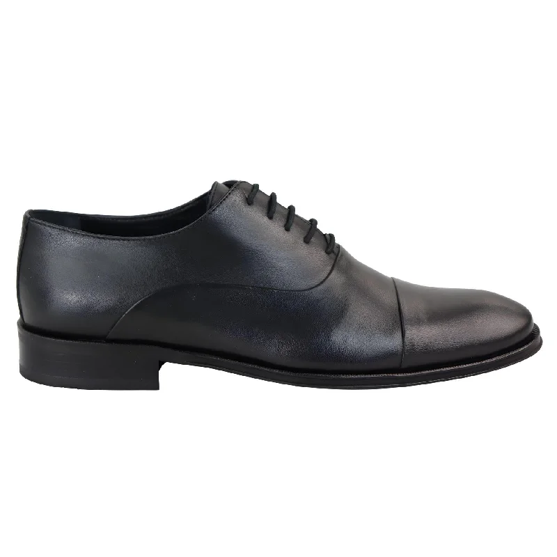 Men's Black Classic Oxfords Shoes Brogues Derbys Genuine Leather Formal Dress Shoe