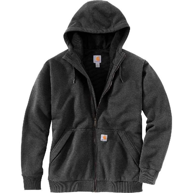 'Carhartt' Men's Rain Defender® Midweight Full Zip Hooded Sweatshirt - Black