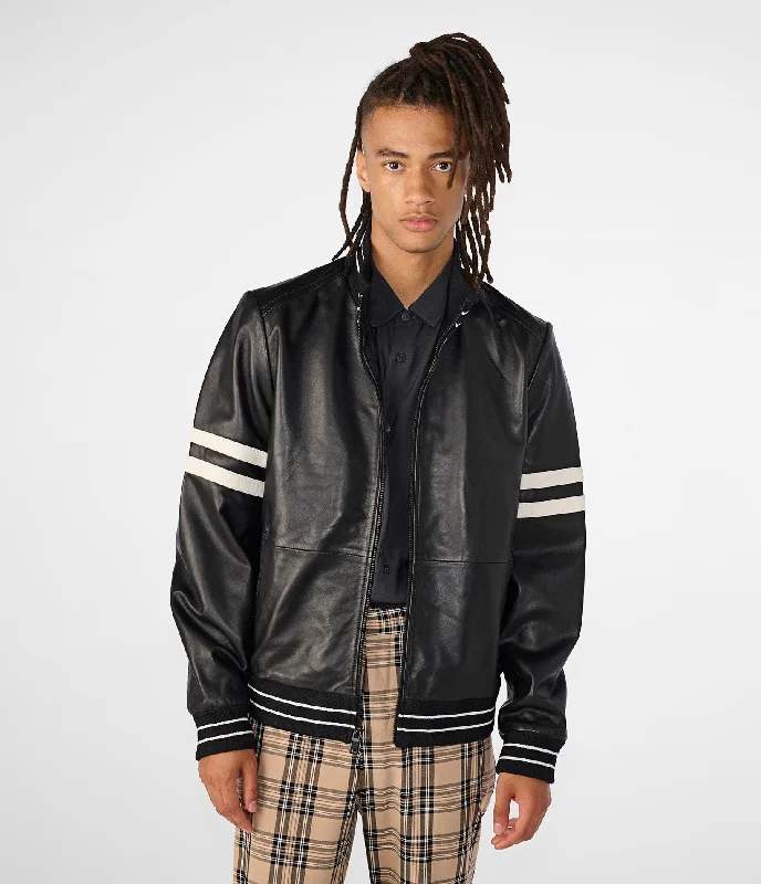 Practical Men's RaincoatsJacob Bomber Jacket With Stripe